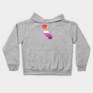 California Lesbian Pride Kids Hoodie